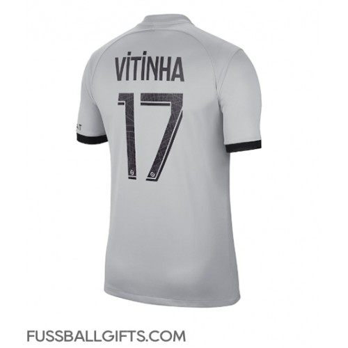 Paris Saint-Germain Vitinha Ferreira #17 Fußballbekleidung Auswärtstrikot 2022-23 Kurzarm